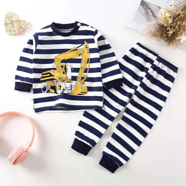 Spring Autumn Cotton Long Sleeve Casual Style Baby Clothes Suits 2pcs Baby Boys' Clothing Sets 1-5Y Kids Sweatsuit Sets - Image 2