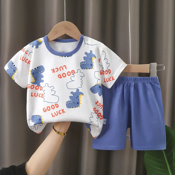 2024 Best Price Superior Quality Short Sleeve Boy Body Suit Boys Suits Children's Short Sleeve Suit - Image 5
