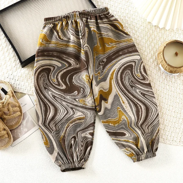 Summer New Boys Anti-Mosquito Pants and Girls Casual Lantern Pants for Kids Straight Style Jeans for Outdoor Wear - Image 4