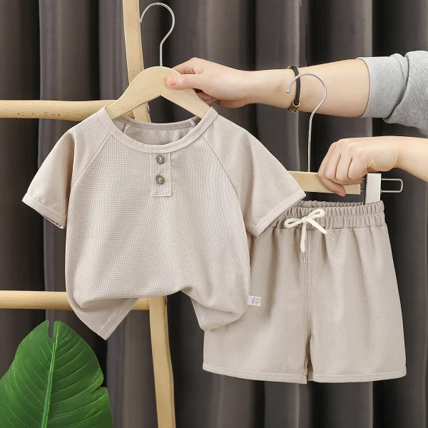 Kids T Shirts & Shorts Boys Summer Clothes 2025 Trendy Toddler Clothing Sets & Baby Boy Outfits - Image 2