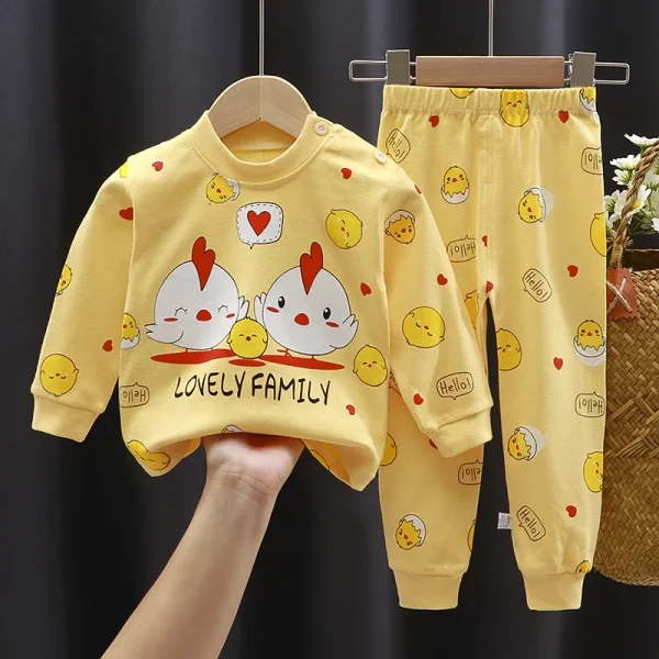 Infant Long-sleeved Clothes for Four Seasons Thin Cotton Men and Women Baby - Image 4