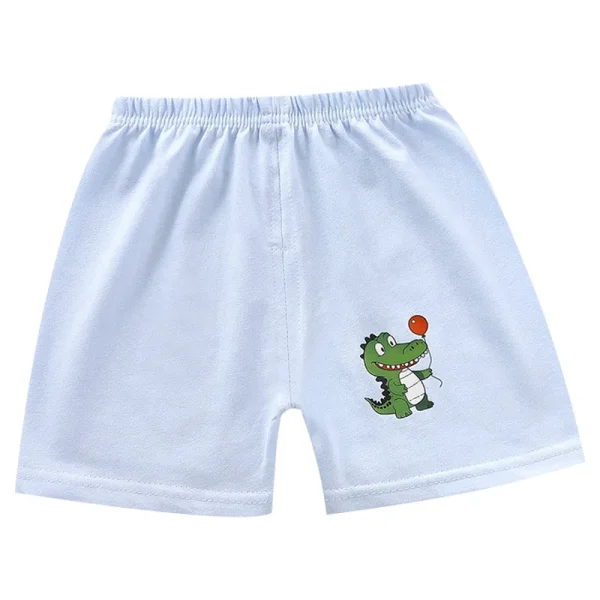 Children's Pure Cotton Short-Sleeved Summer Pants New Baby Casual Outer Wear Girls Boys Shorts with Cartoon Pattern - Image 5