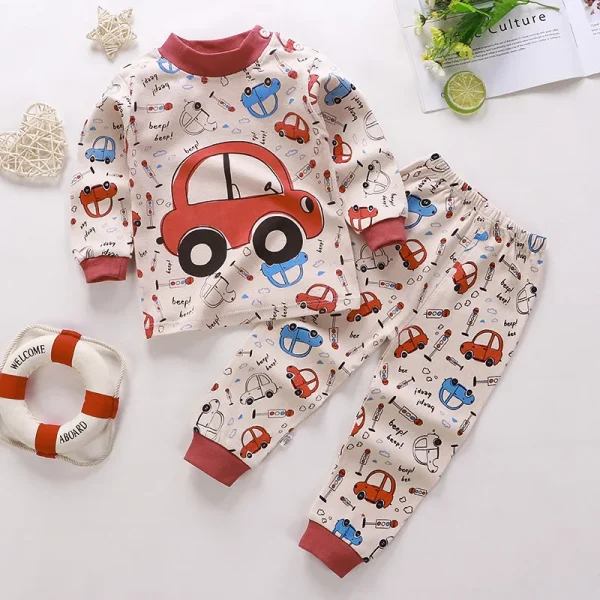 Children's Underwear Set Girls Baby Cotton Autumn Clothes Long Pants Boys 0-6 Years Old Warm Children's Clothing - Image 6