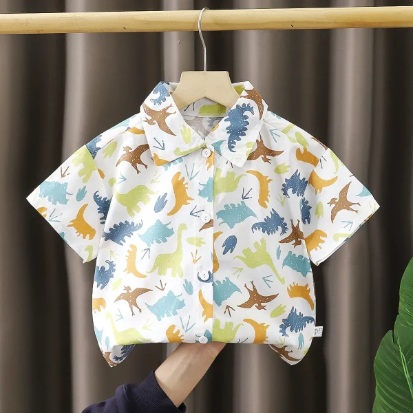 Boys' Casual Cotton T-Shirts New Summer Fashion Short-Sleeved Tops for Kids Baby Clothing - Image 5