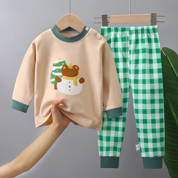 0-6 Year Old Boys and Girls Autumn Clothing Sets New Kids Cotton Top Suits with Thermal Feature Long Sleeve Prints - Image 5