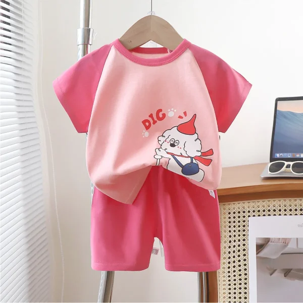 Summer Kids Clothing Baby Boys Clothes Sets Casual COTTON t Shirt Tops Casual Children - Image 2