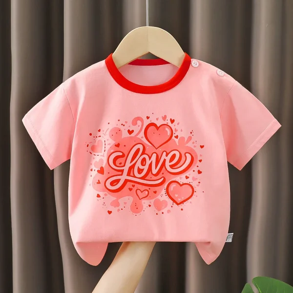China Superior Quality T Shirt Short Sleeve Children Cotton Summer Short Sleeve T Shirt - Image 6