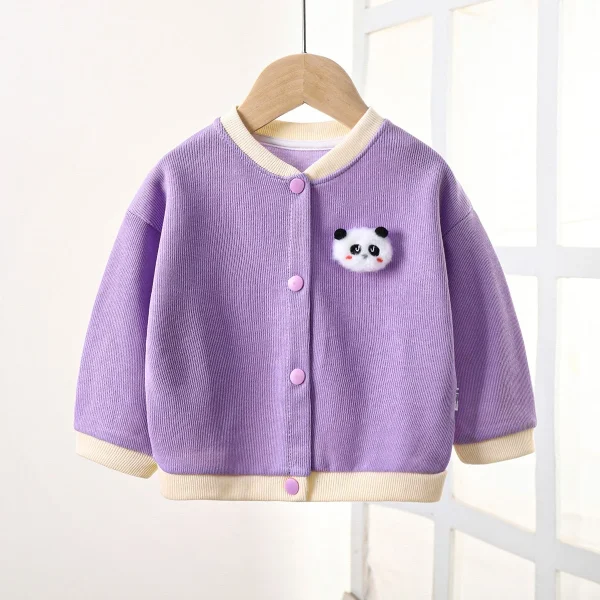 Autumn New Baby Coats and Tops Striped Pattern Children's Sweaters Printed Techniques for Boys and Girls - Image 6