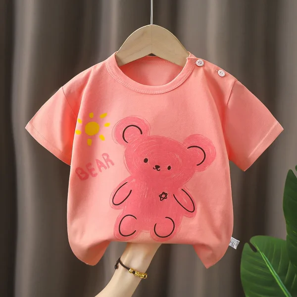 China Superior Quality T Shirt Short Sleeve Children Cotton Summer Short Sleeve T Shirt - Image 4