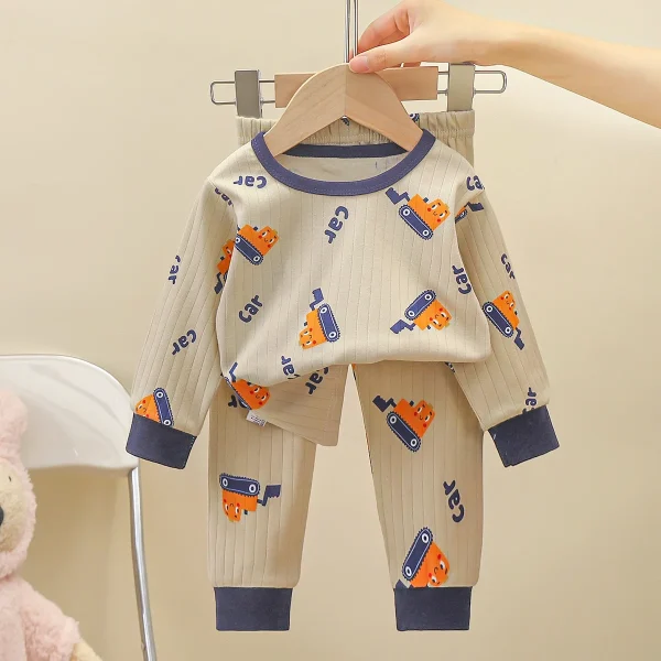 Children's Underwear Set Cotton Autumn Boys Clothes Home Wear Girls Pajamas Children's Clothing - Image 3