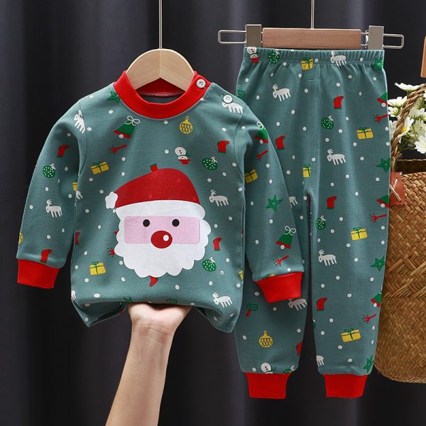 Children Underwear Boys and Girls Autumn Clothes and Autumn Trousers Put on Winter Infant Baby Pajamas Hot Sale - Image 4