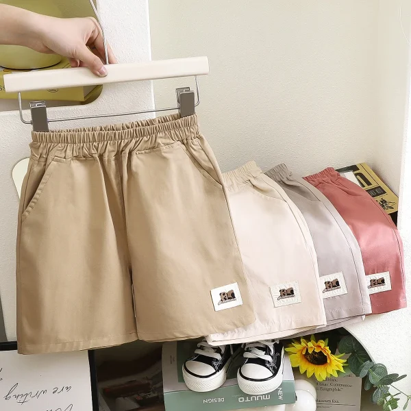 Summer Children's Cotton Pants New Boys & Girls Casual Straight Shorts Baby Summer Wear - Image 5