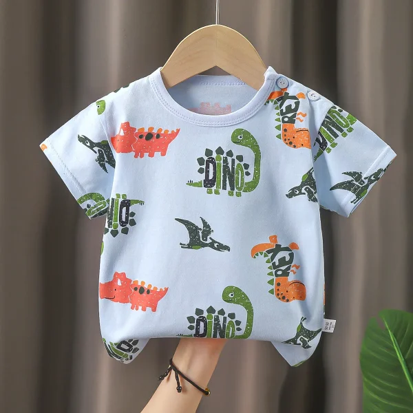 Kids T-shirts Cotton Summer Cartoon Boys and Girls T-shirts Soft Casual Print - Image 6