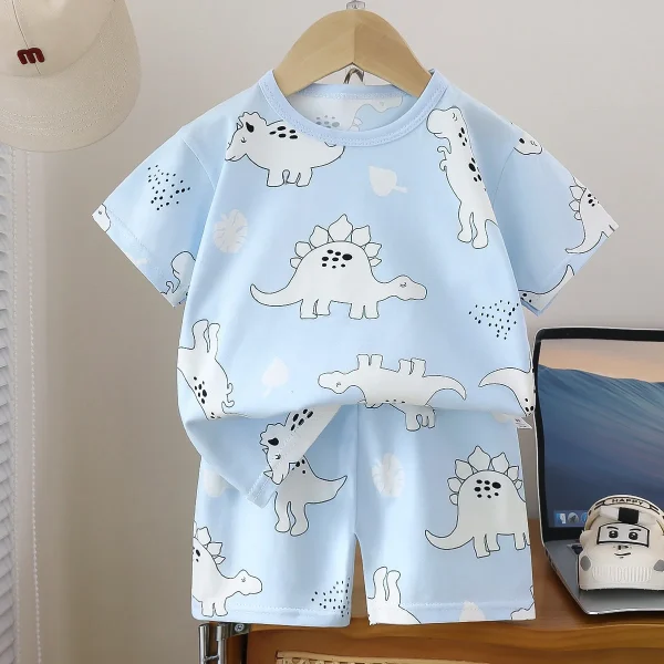 2025 Summer Children's Clothing Sets Cartoon Print Baby Boy Clothing Sets 2pcs Children's T-shirt Kids Clothes - Image 5