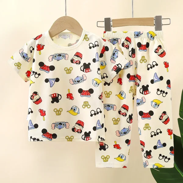 2025 Summer Children's Cotton Short-Sleeved Suit Hot Sale Leisure Style - Image 5