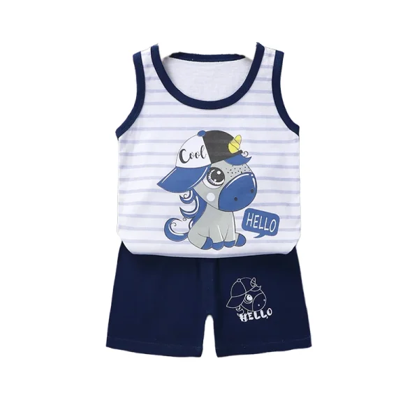 Child Movement Vest Suit Summer Thin Section Mesh Basketball Clothes Training Wear Girl Boy Suitable for 1-8 Years Old
