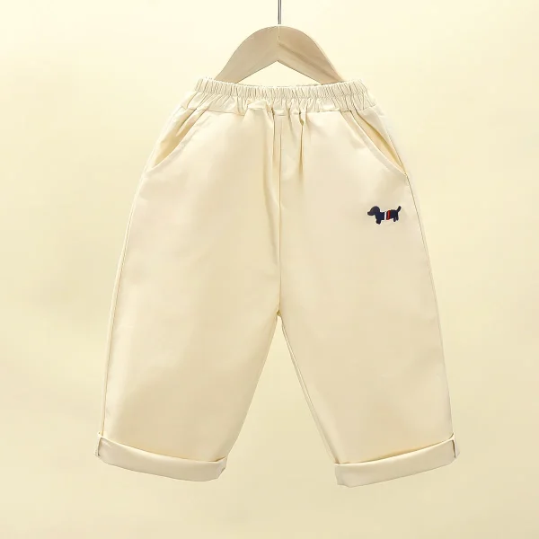 Baby Kids Spring Handsome Cotton Pants Casual Children's Pants Pockets Pant Trouser for Kids - Image 3