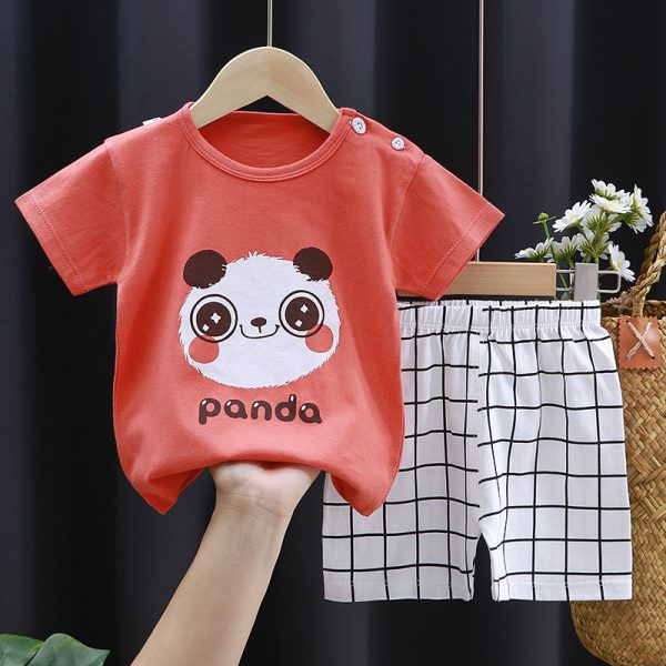 Summer Children's Clothing Set Pure Cotton T-shirt Thin Children's Clothes 1-6 Years Baby Clothing Set - Image 6