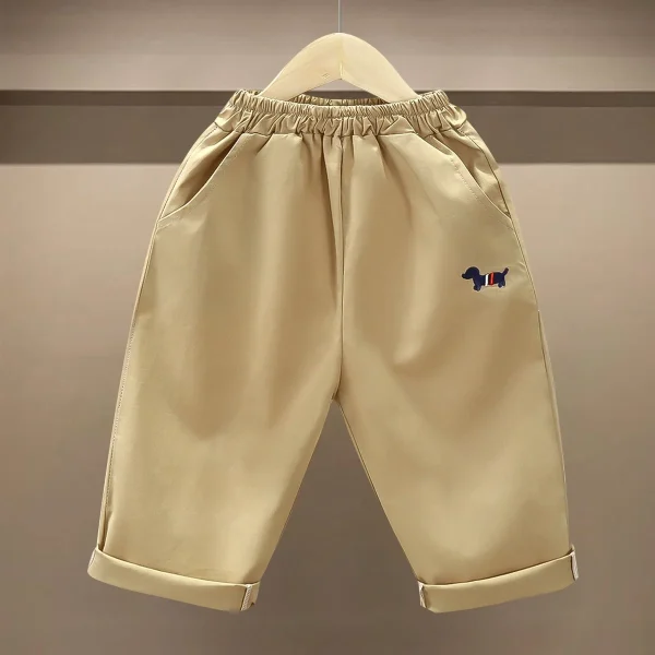 2025 Summer New Unisex Kids' Sweatpants Pure Cotton Thin Casual Pants in Pure Color Baby Pants - Image 3