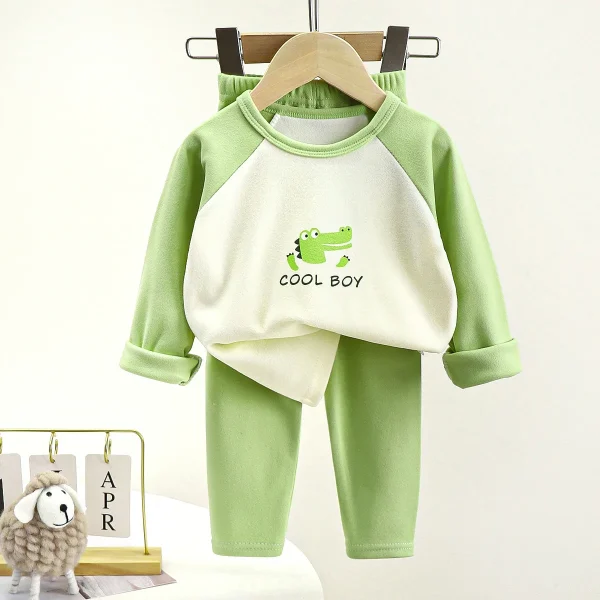 Good Quality Nice Printing Soft Cotton Christmas Family Matching Outfits Winter - Image 3