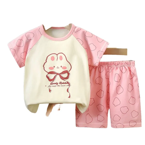 2025 Summer Baby Clothing Set Short Sleeve T-shirt Shorts Matching Clothing Set Cartoon 2pcs Outfit for Baby Boy