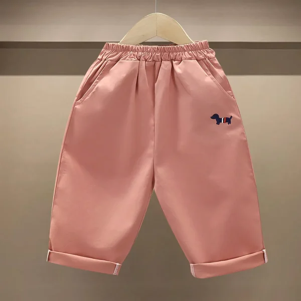 Hot Sell Children Trousers 100% Cotton Solid Color Pants for Spring and Autumn Baby Pants - Image 5