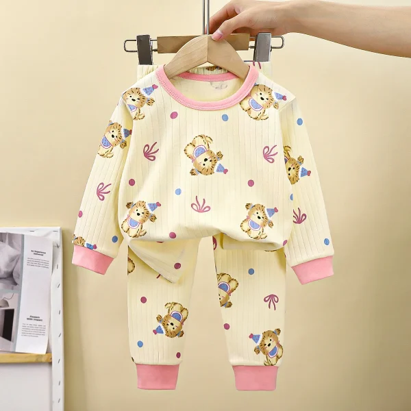Kids Car Dinosaur Pajamas Boys Girls Winter Children's Pajamas Sets Child Long Sleeve Pyjamas Baby Cotton Pijamas Home Wear - Image 6