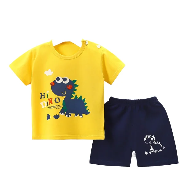New Baby & Kids Casual Clothing Set-Pure Cotton Short-Sleeved T-Shirt & Shorts Summer Boys' Collection