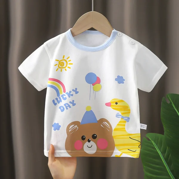 Price Baby Clothes Summer T-shirt 1 Pcs Kids Boys T-shirt Ready Stock - Image 4