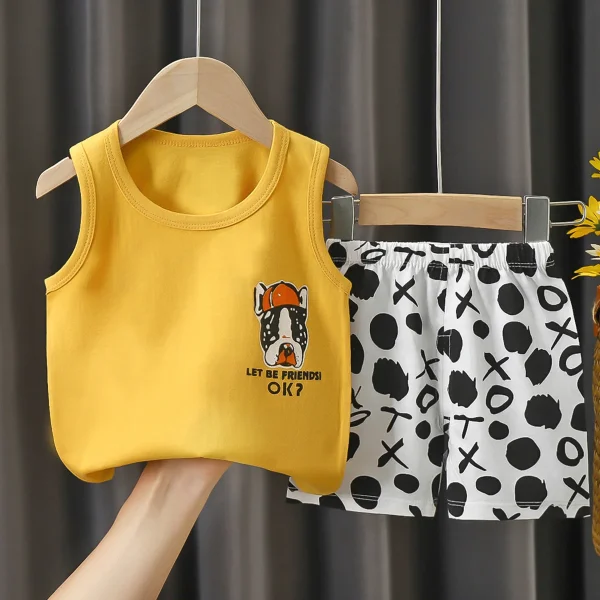 100% Cotton Unisex Short Sleeve T-shirt Baby Vest Summer Baby Clothes - Image 3