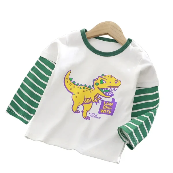 Latest Kids Long Sleeve T-shirt Boys Tops Girls Autumn Winter Cotton Sweatshirt 0-7 Years Kids Clothing Boys T Shirts