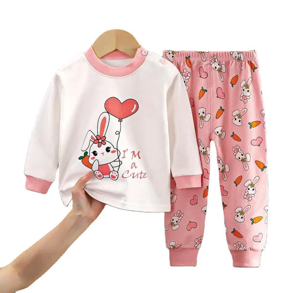 Kids Clothings for Long Sleeve Suit Boys and Girls Suit 2PCS Autumn Winter Sets with High Quality