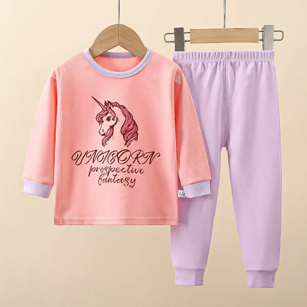 Boy Pyjamas Kids Sleepwear Clothing Sets Cotton Animal Printed 100% Cotton Dinosaur - Image 2