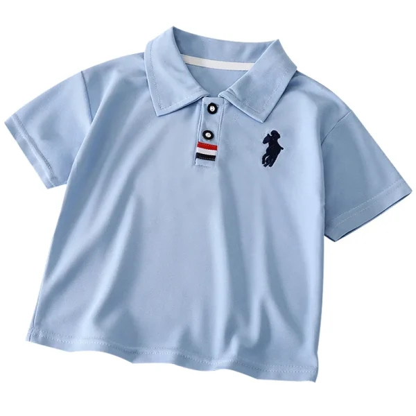 Cheap Children Polo Shirt New Short Sleeve Kids T-shirt for 1-7 Years Casual Kids t Shirt - Image 6