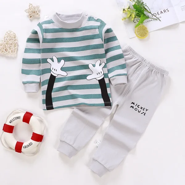 2024 Kids Suit Boys Hot Selling Two Piece Set Boys Long Sleeve Pullover Sweatpants Quickly Dry Boys Autumn Clothing Sets - Image 2