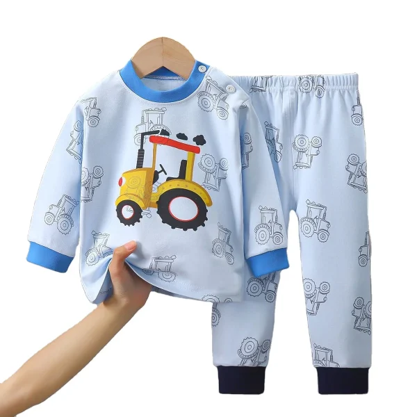 Children's Wear 2024 Autumn New Boy's Suit Casual Children's Two-piece Long-sleeved Sets Boys Sports Fashion Clothing