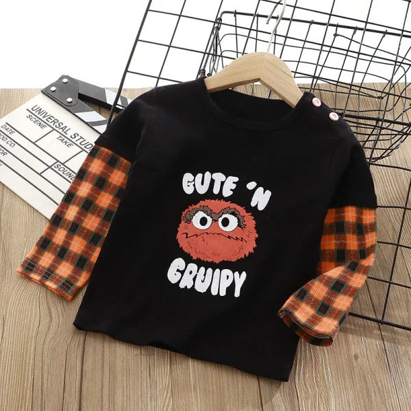 Latest Kids Long Sleeve T-shirt Boys Tops Girls Autumn Winter Cotton Sweatshirt 0-7 Years Kids Clothing Boys T Shirts - Image 3