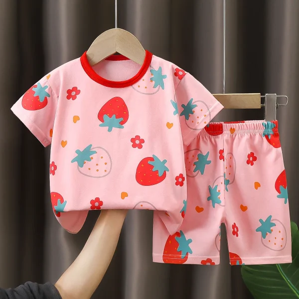 2025 Summer Baby Clothing Set Short Sleeve T-shirt Shorts Matching Clothing Set Cartoon 2pcs Outfit for Baby Boy - Image 3