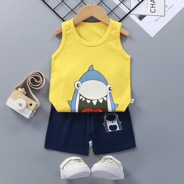 Child Movement Vest Suit Summer Thin Section Mesh Basketball Clothes Training Wear Girl Boy Suitable for 1-8 Years Old - Image 2