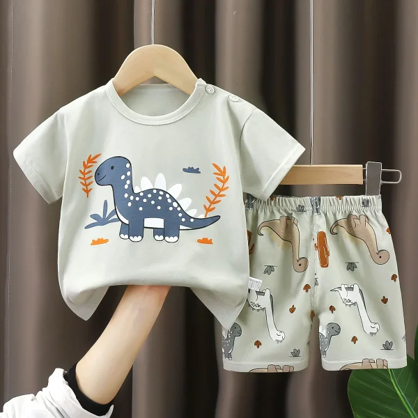 Summer Kids Clothing Baby Boys Clothes Sets Casual COTTON t Shirt Tops Casual Children - Image 5