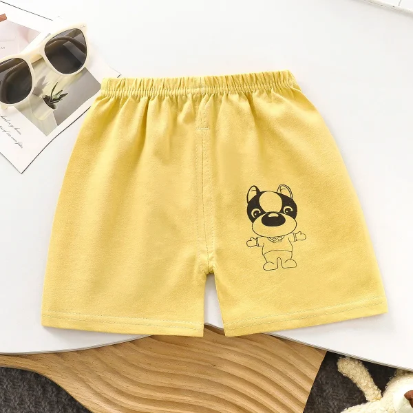 Children's Pure Cotton Short-Sleeved Summer Pants New Baby Casual Outer Wear Girls Boys Shorts with Cartoon Pattern - Image 6