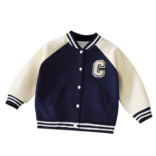 Children's Baseball Clothes Spring New Boys' Casual Coat Girl Cardigan Spring Baby Clothes Children's Clothing - Image 2