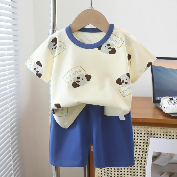 Summer Kids Clothing Baby Boys Clothes Sets Casual COTTON t Shirt Tops Casual Children - Image 3