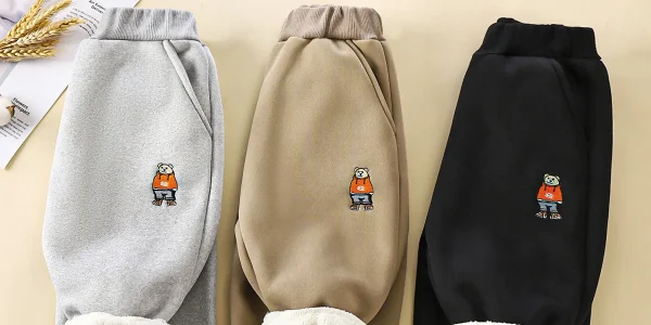 Children's Winter New Children's Thickened Pants 2025 Baby Warm Pants Boy Pants - Image 5