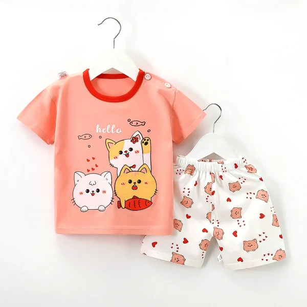 Promotional Top Quality Good Price Short Sleeve Suit Short Sleeve Body Suit for Children - Image 2