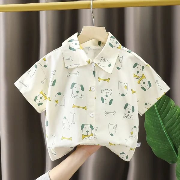 Boys' Casual Cotton T-Shirts New Summer Fashion Short-Sleeved Tops for Kids Baby Clothing - Image 3