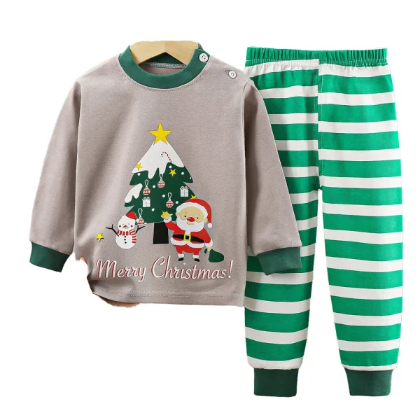Long Sleeve Cotton Base Suit for Children Breathable Striped Pattern Inner Wear for Spring Season for Autumn