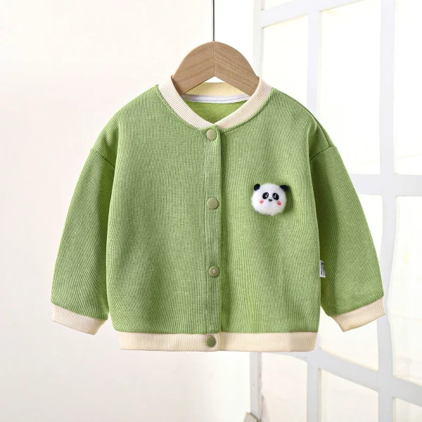 Autumn New Baby Coats and Tops Striped Pattern Children's Sweaters Printed Techniques for Boys and Girls - Image 2
