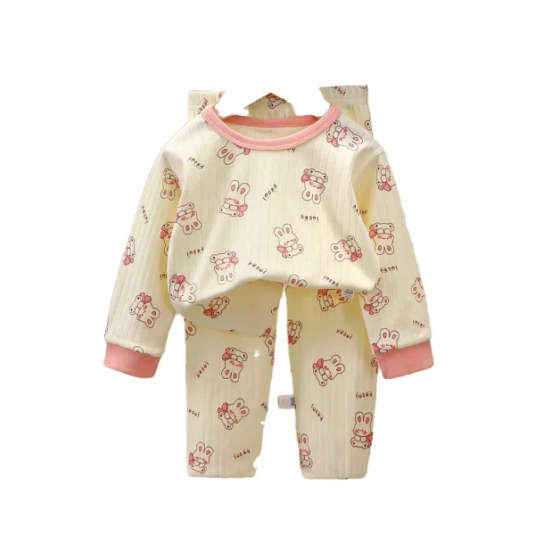 Children's Underwear Set Cotton Boys Baby Clothes Warm Girls' Home Clothes Autumn Children's Clothes