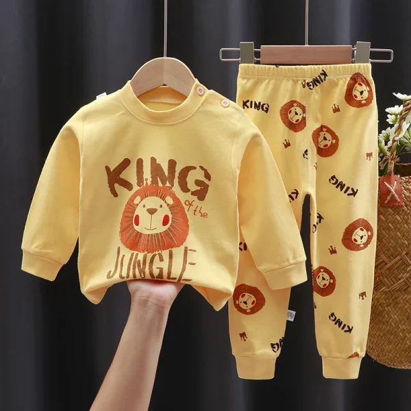 High Quality Velour Cotton Pajamas for Boys Breathable Printed Sleepwear for Spring High Quality Kids Clothing - Image 6